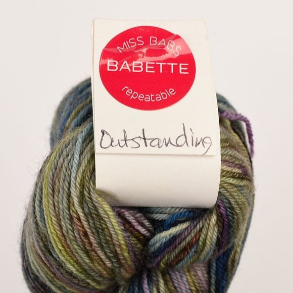 Miss Babs Northumbria Fingering Yarn Leicester Wool 437 Yds Outstanding Colorway - Picture 4 of 4